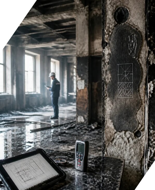 Обследование зданий после пожара в Курске от 15636 р. | ЭкспертизаРоссия